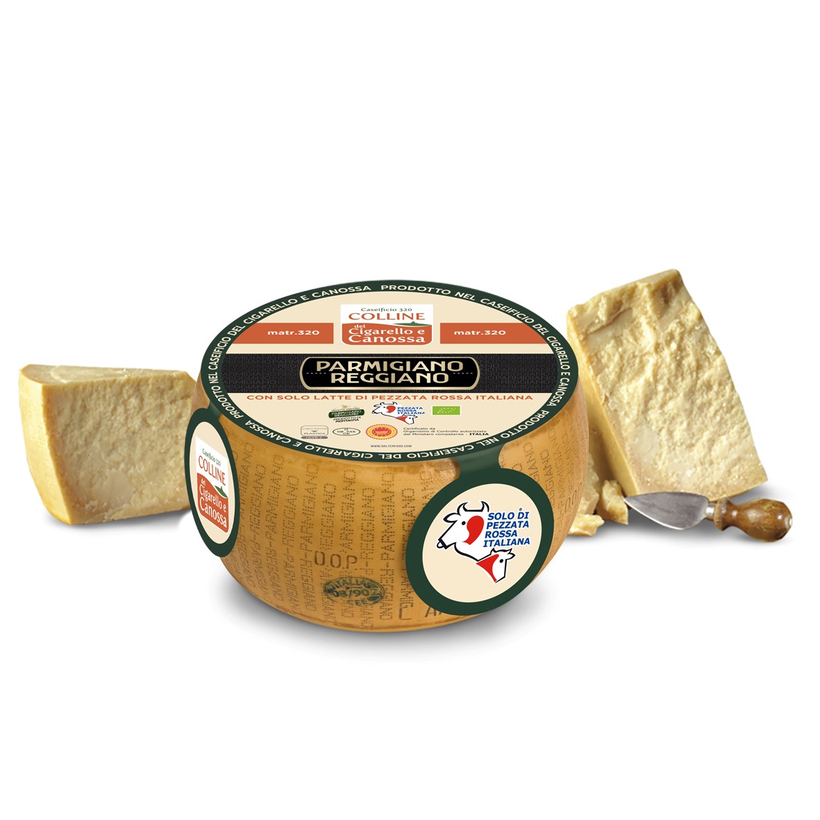 Parmigiano Reggiano DOP di sola Pezzata Rossa Italiana Biologico