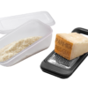 Grattugia in acciaio inox con contenitore e marchio Parmigiano Reggiano - immagine 2